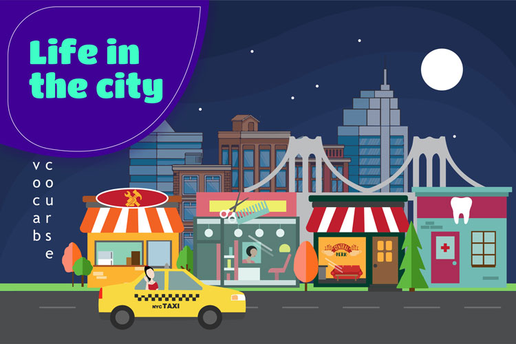 دوره‌ی گسترش لغت اینترمیدیت با موضوع Life in the city