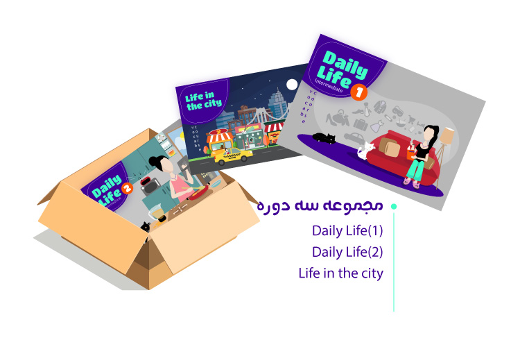مجموعه گسترش لغت اینترمیدیت (دوره Daily Life A , Daily Life B , Life in the city)